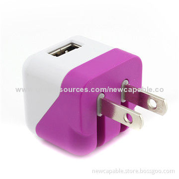 UK Travel Chargers with 100 to 240V AC, 50/60Hz Input, 45 x 45 x 45mm Size